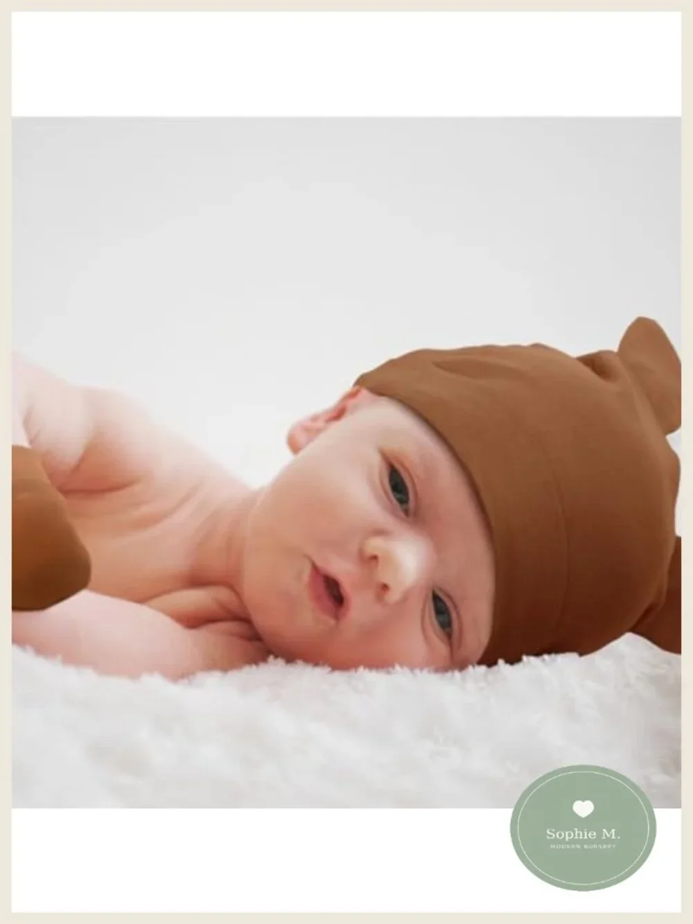 Newborn Baby Socks Hats Mittens Set Cotton Beanie Mitten 0-6 Month
